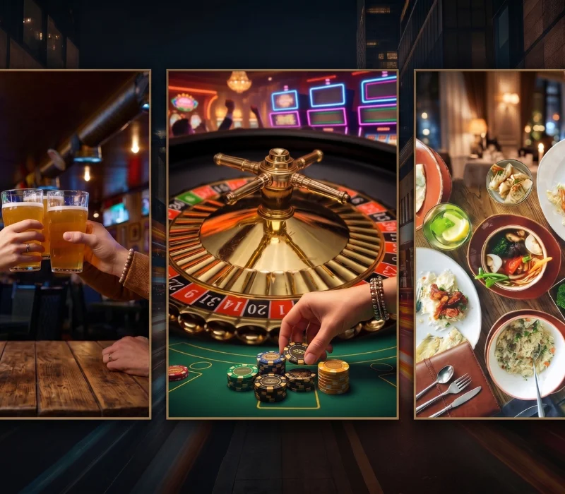 Nearby bars, casinos and restaurants