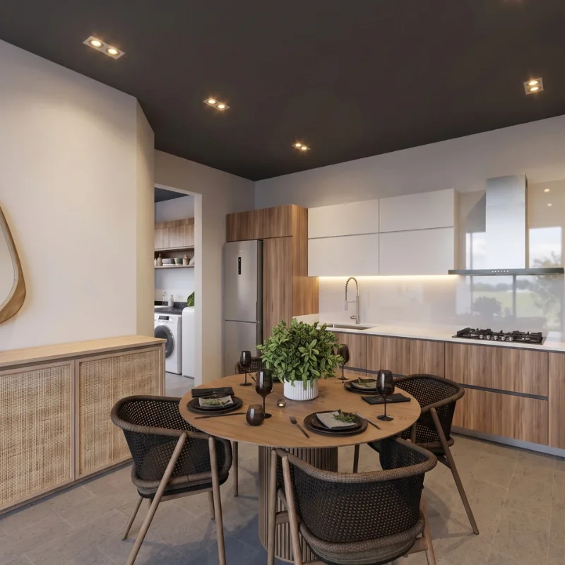 Type A apartment, dining room
