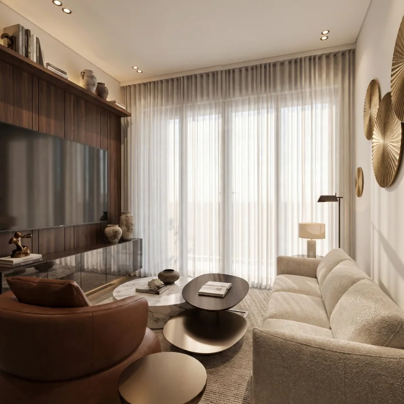 Type B apartment, living room