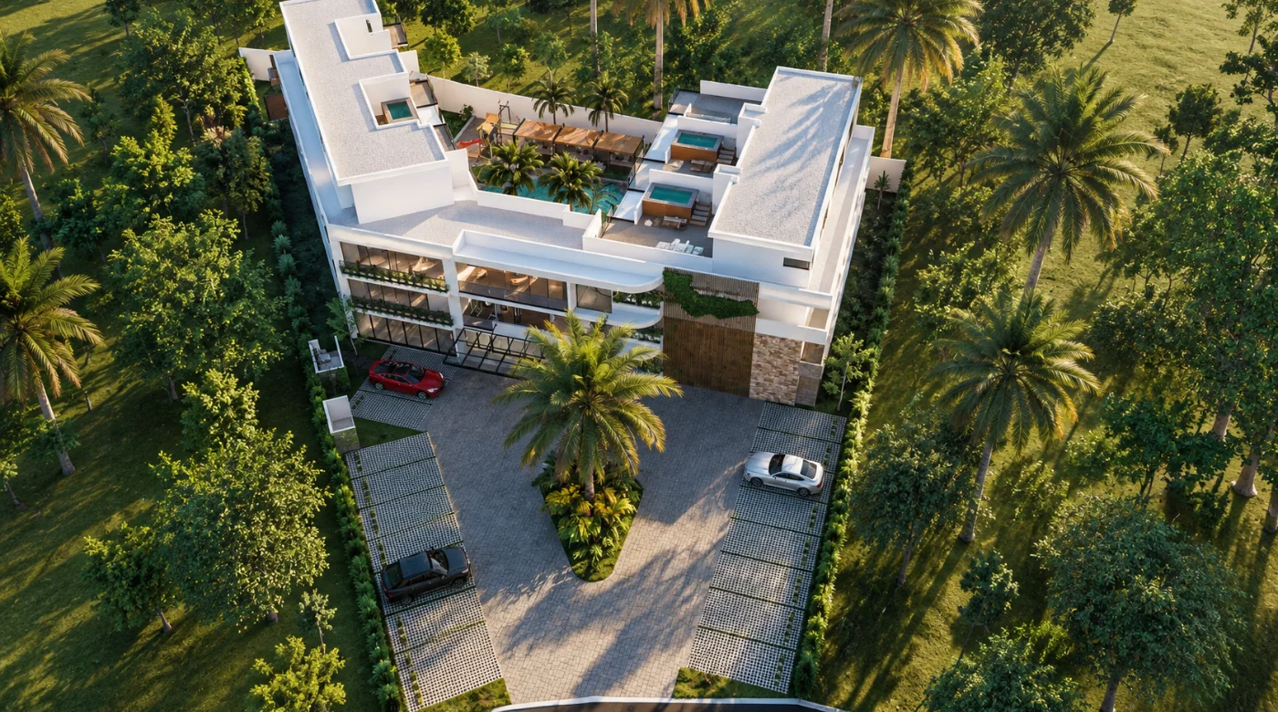 Exterior view of Amelia V project
